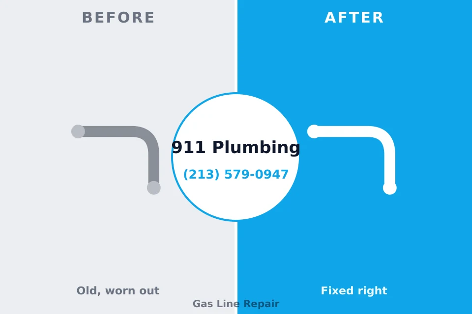 Before and after: plumbing company Paulina, LA